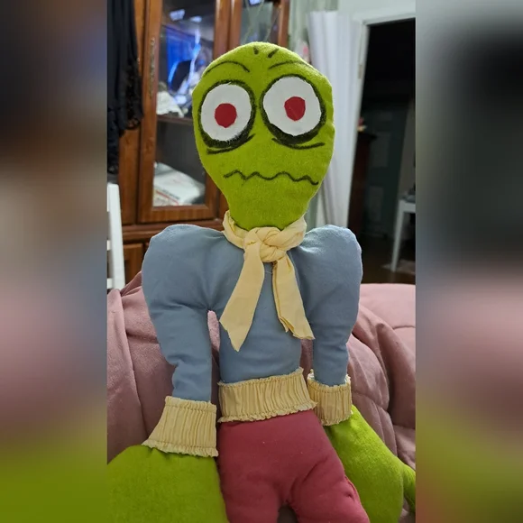 SALAD FINGERS He Likes Rusty Spoons  He Is 21" Tall And Hamdmade + Free Gift - Picture 3 of 4